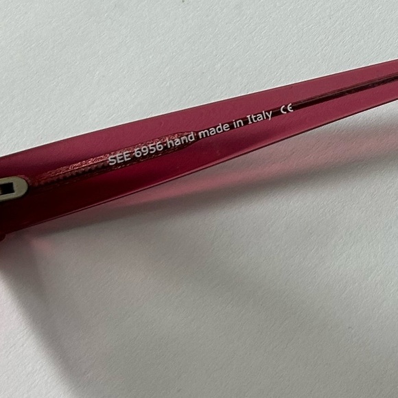 SEE Eyewear 6956 Pink FRAMES Hand Made In Italy - Picture 2 of 10